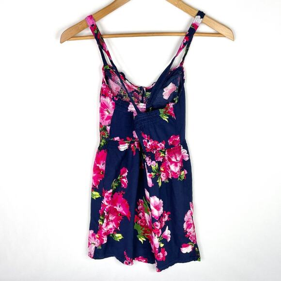 Hollister Blue Floral Mini Summer Dress XS - Picture 4 of 8